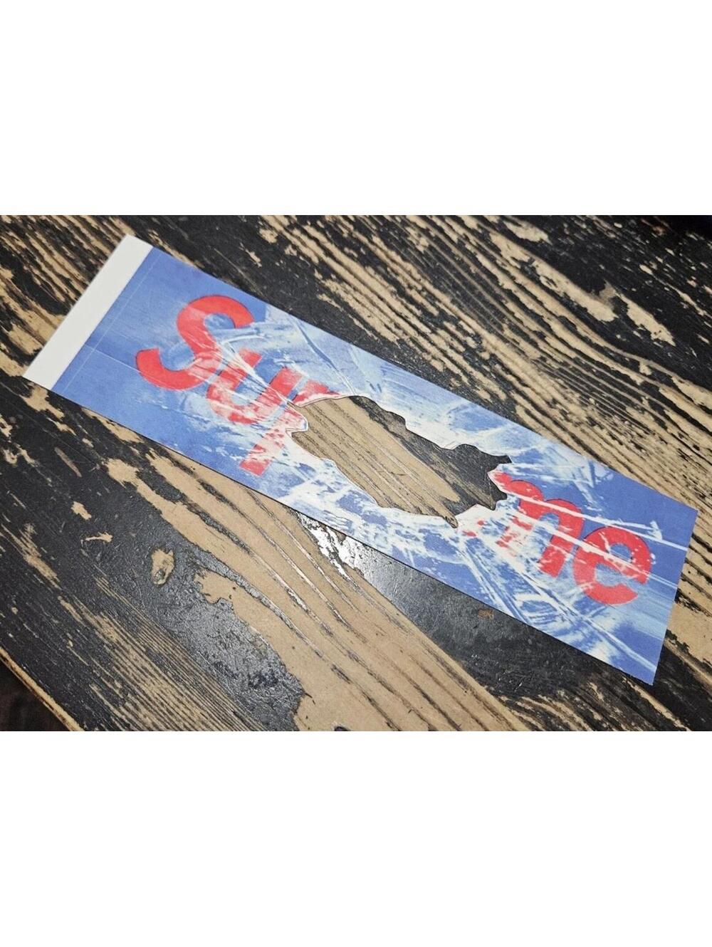 Supreme Shattered Glass Hole Art Dealer Box Logo Sticker SS26 + FREE SURPRISE